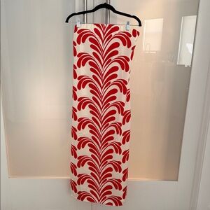 NWT House of Harlow 1960 Chic Red and Cream Women's Strapless Maxi Dress